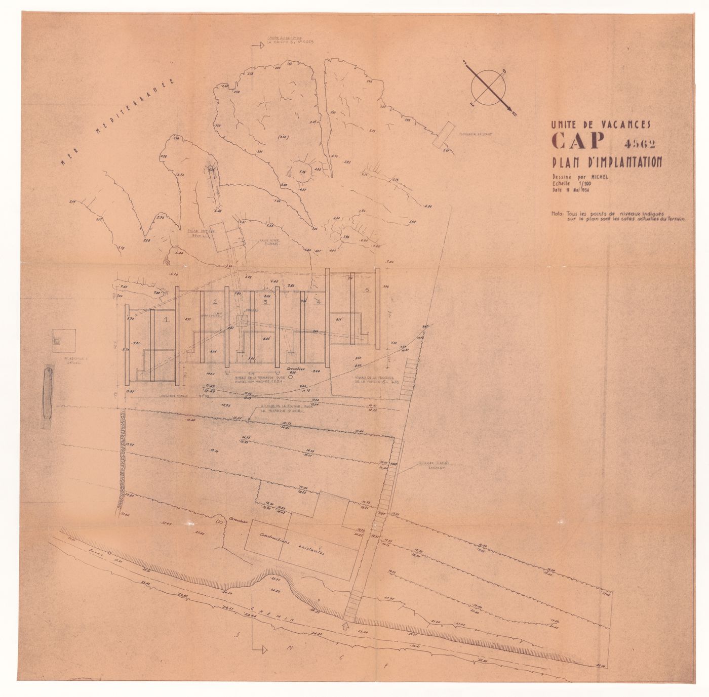 'Unite de vacances - Cap 4562 -plan d'implantation'