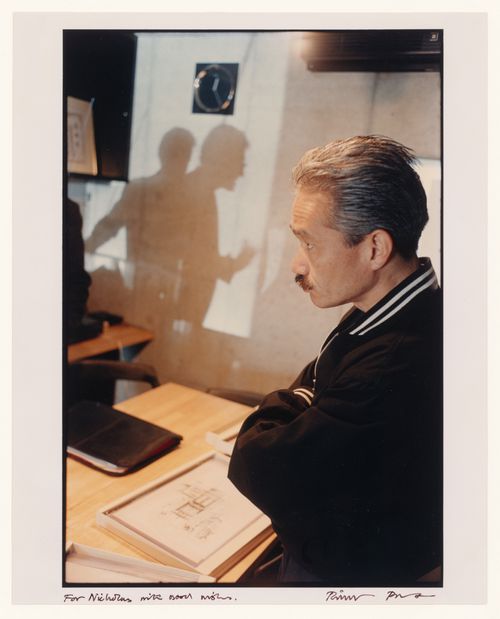 Portrait of the architect Shin Takamatsu in his office, Kyoto, Japan