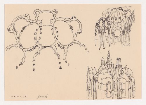 Three studies for a visionary building