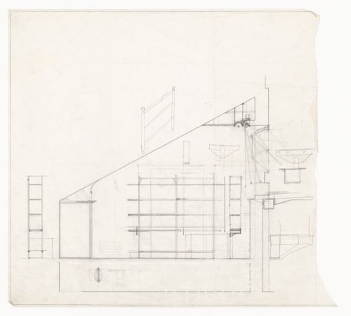 Sections and details for Casa Frea, Milan, Italy