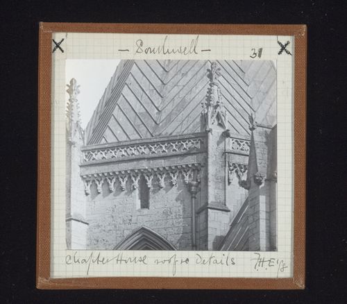 View of roof of Chapter House, Southwell Minster, Southwell, Nottinghamshire, England