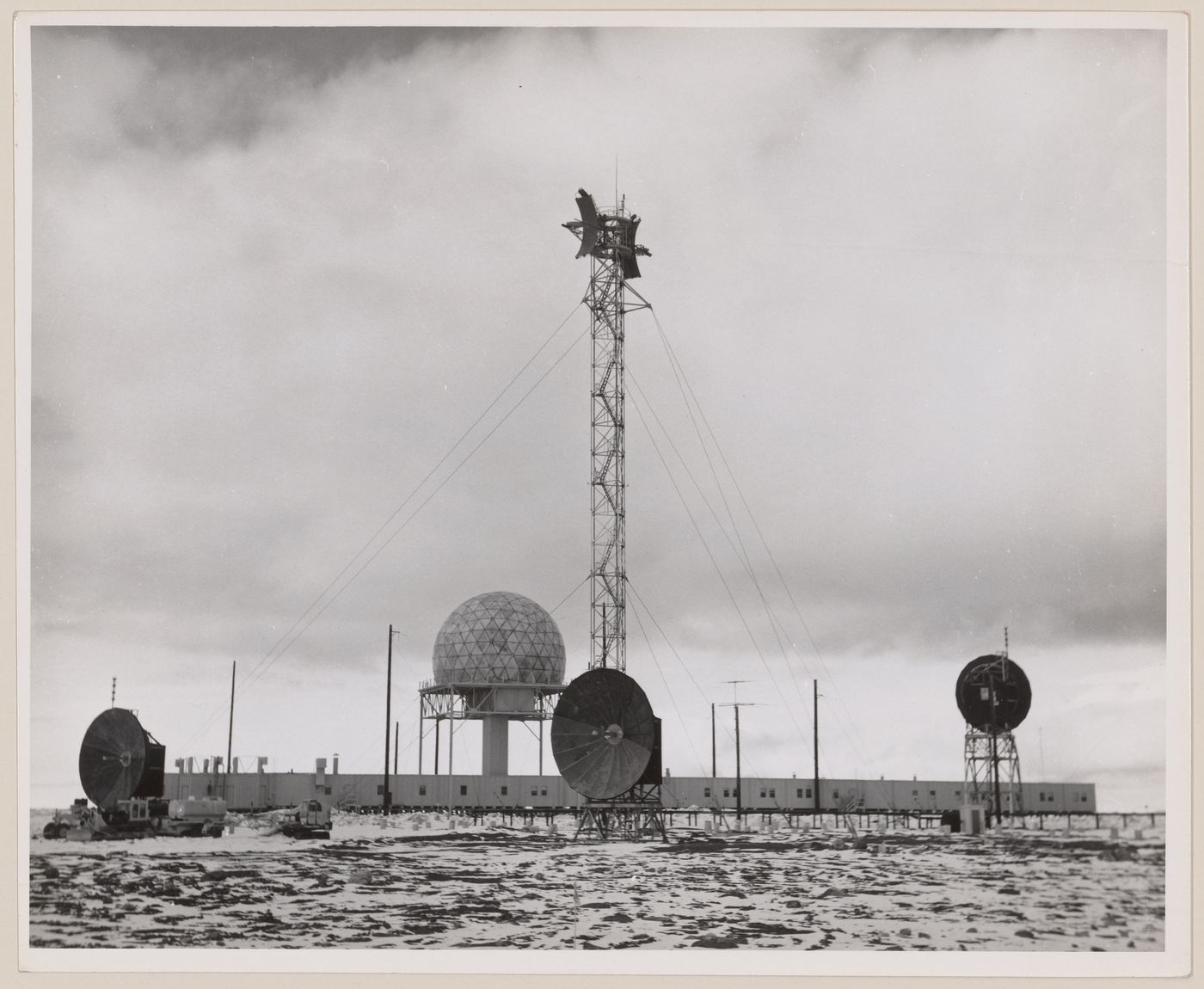 View of DEW Line radar station BAR-3, Tuktoyaktuk, Northwest Territories, Canada