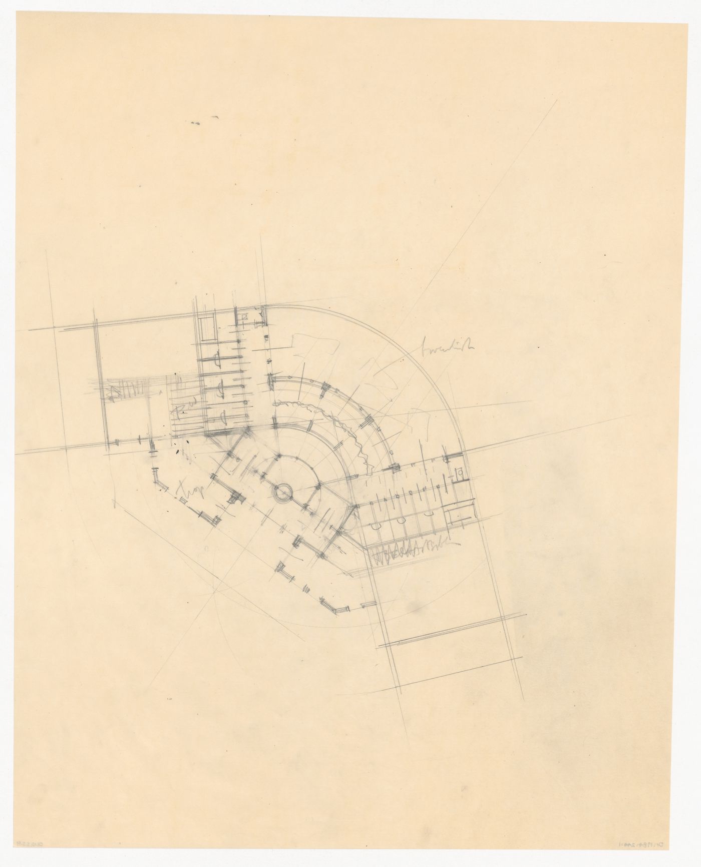 Plan for a city hall for the reconstruction of the Hofplein (city centre), Rotterdam, Netherlands