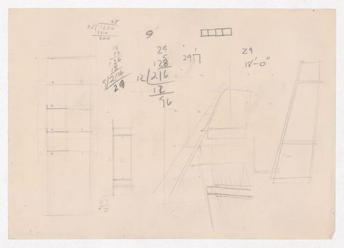 Various documents and drawings including furniture design and office renovation: File G 691