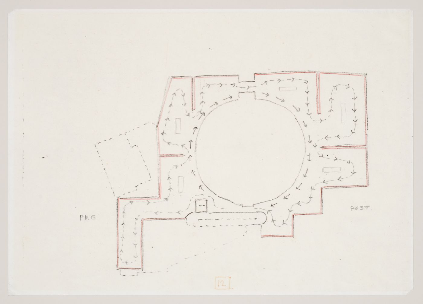 Nordrhein-Westfalen Museum, Dusseldorf, Germany: circulation plan