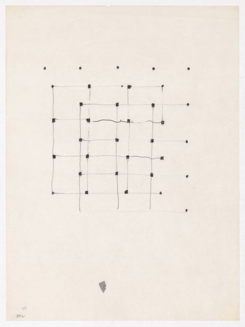 Sketch for House III (Miller House), Lakeville, Connecticut