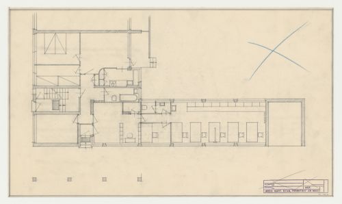 Ground floor plan for an office and housing unit, Hellerhof Housing Estate, Frankfurt am Main, Germany