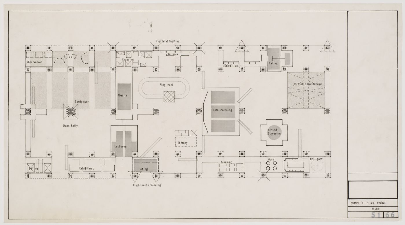 Fun Palace: typical plan