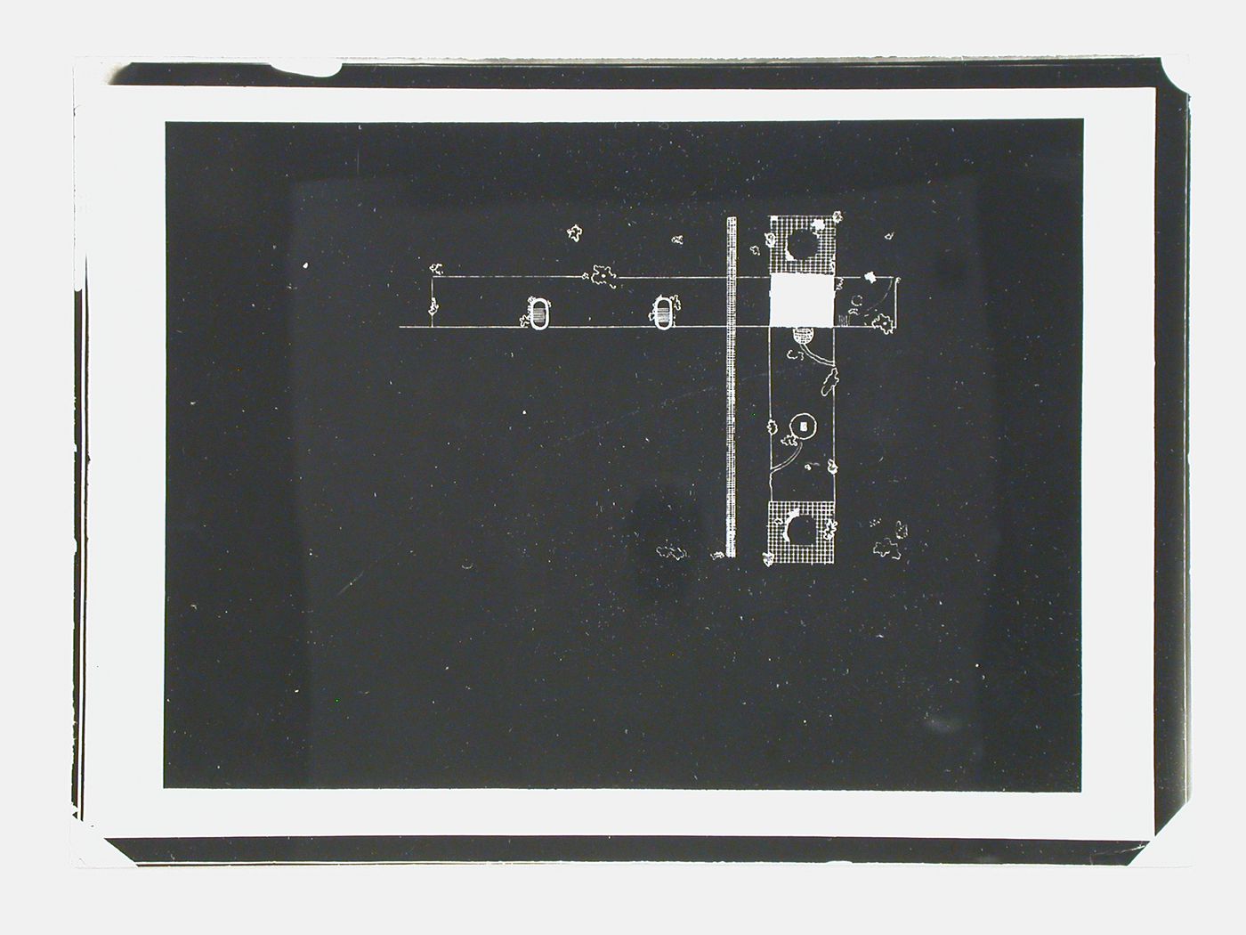 Photograph of a site plan [?] for the Tsentrosoyuz (Centrosoiuz) Building competition, Moscow