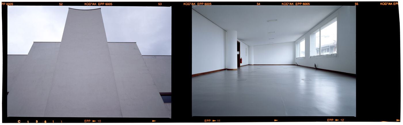 Negatives of built project, Edifício de Escritórios Ferreira de Castro, Oliveira de Azeméis, Portugal