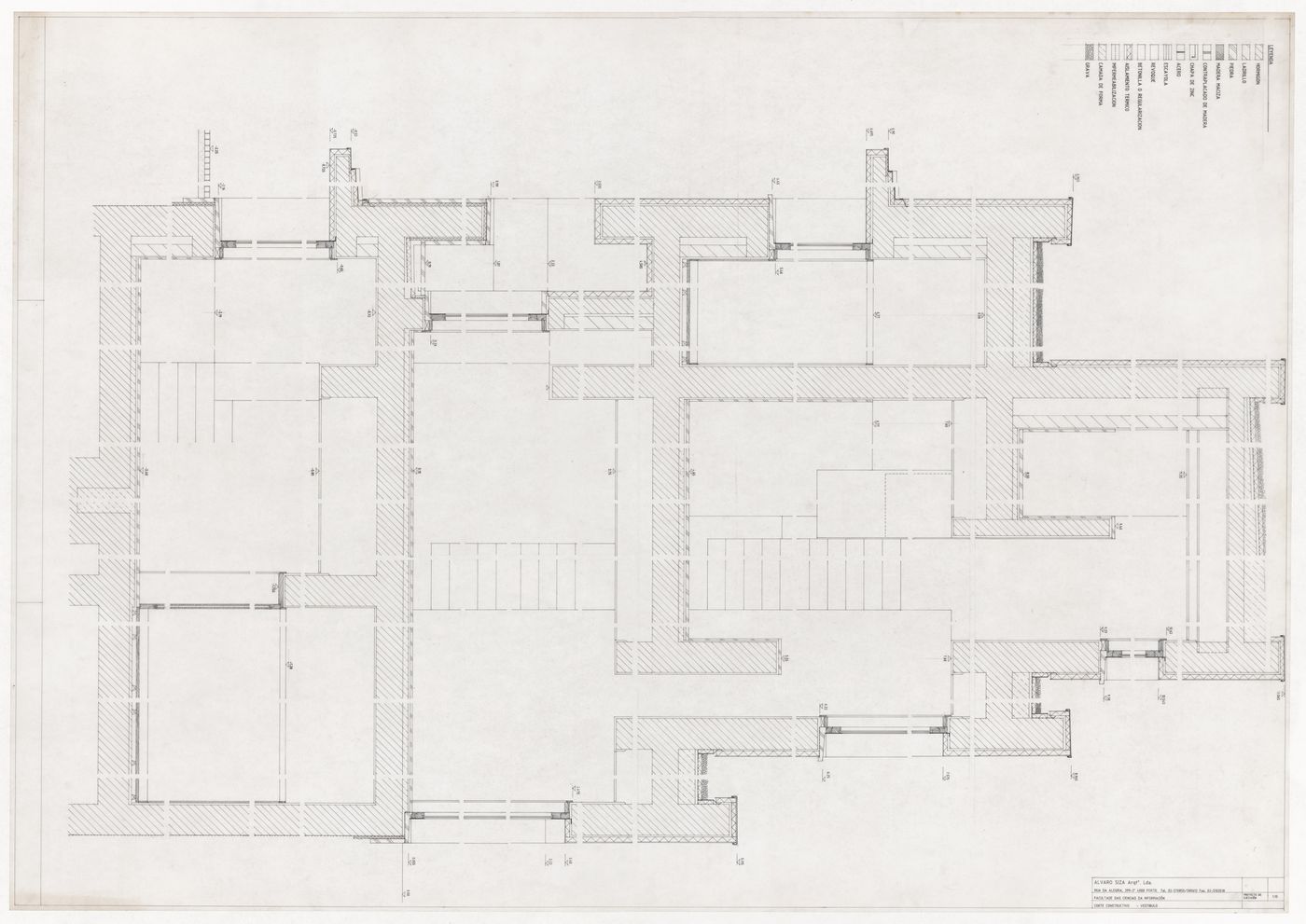 Vestibule section for Faculdade de Ciências da Informação, Santiago de Compostela, Spain