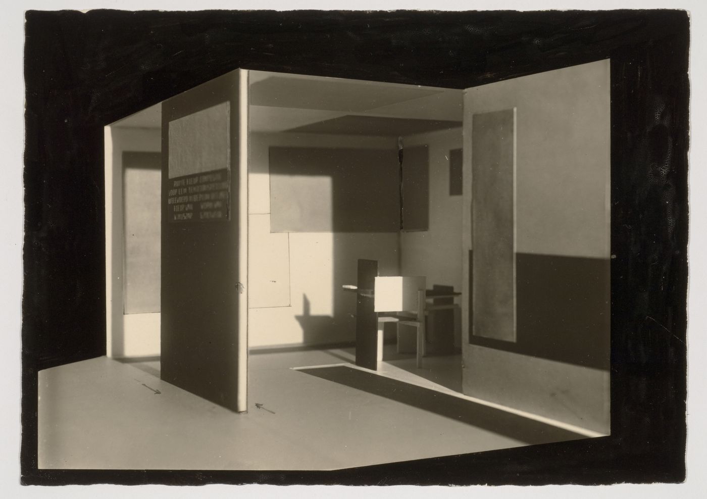 Photograph of the Spatial Colour Composition exhibition model for the Unjuried Art Show, Berlin, Germany