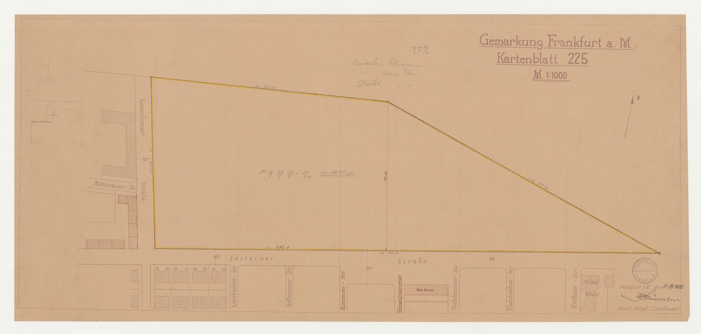 Site plan for Hellerhof Housing Estate, Frankfurt am Main, Germany