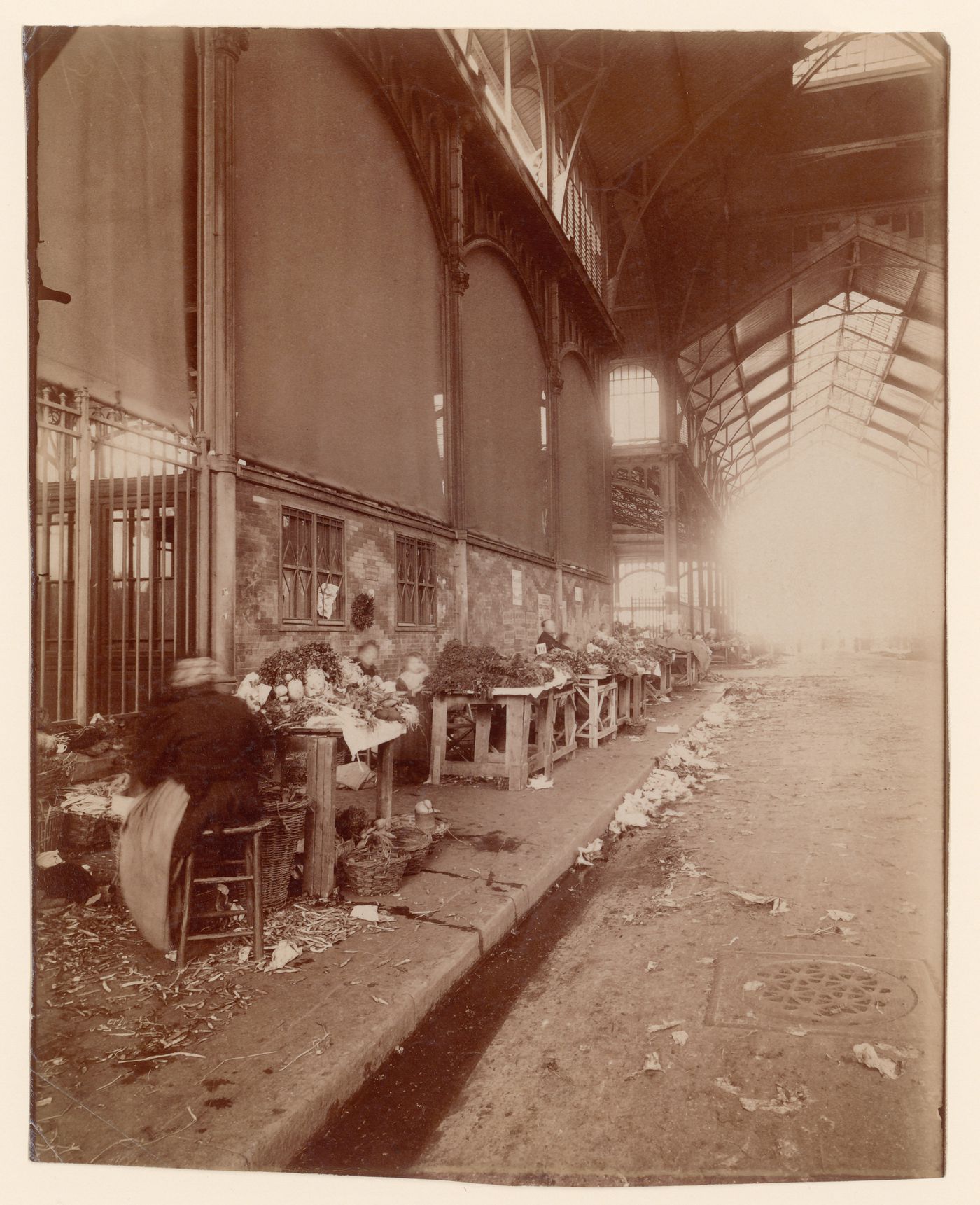 Covered Market in Les Halle, Paris, France