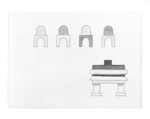 Elevations of a table and chairs for the Shaughnessy House, Centre Canadien d'Architecture, Montréal