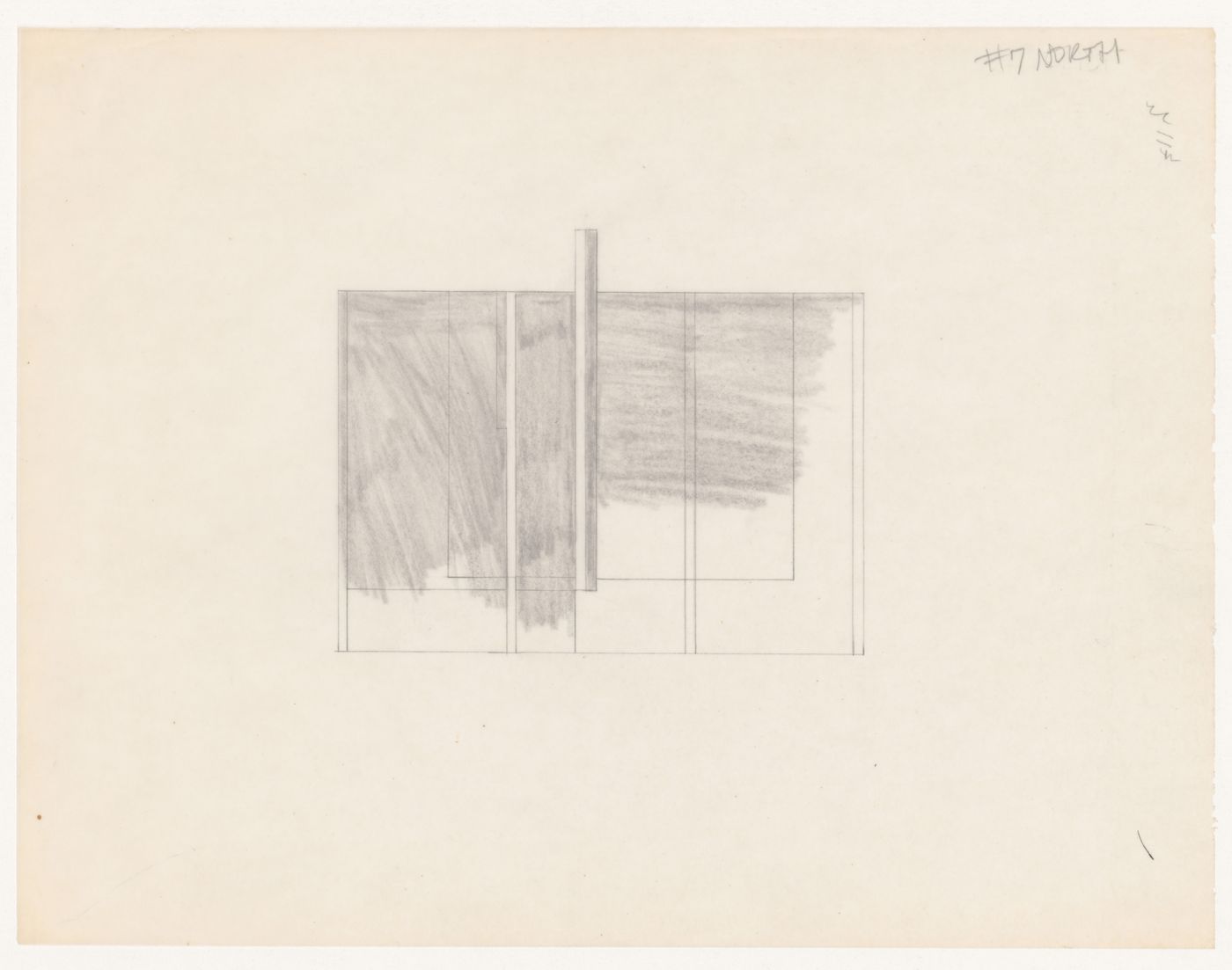 Sketch elevation for House VI, Cornwall, Connecticut