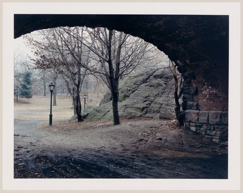 Viewing Olmsted: View of The Bridle Path under 77th Street Bridge, Central Park, New York City, New York
