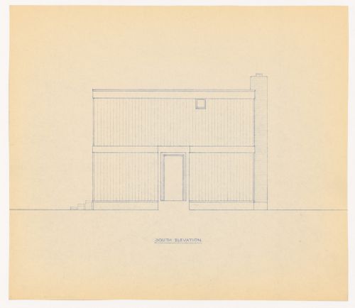 South elevation for Northern New York House