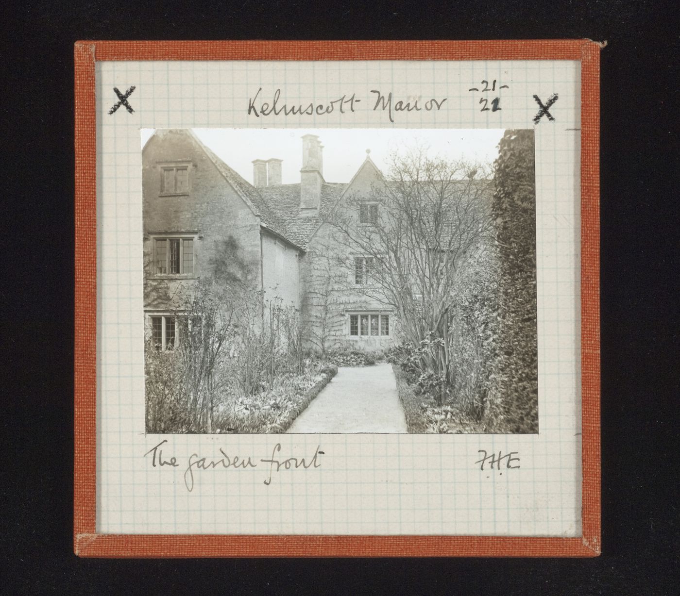 View of Kelmscott Manor from front of garden, Kelmscot, Oxfordshire, England
