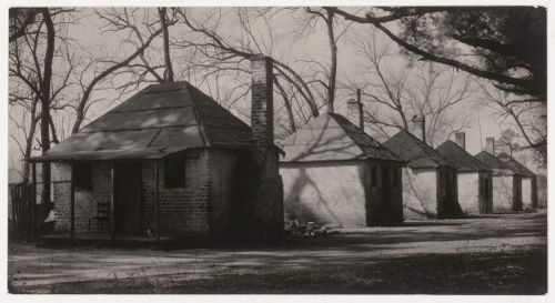 View of housing for enslaved people on Hermitage Plantation near Savannah, Georgia, United States