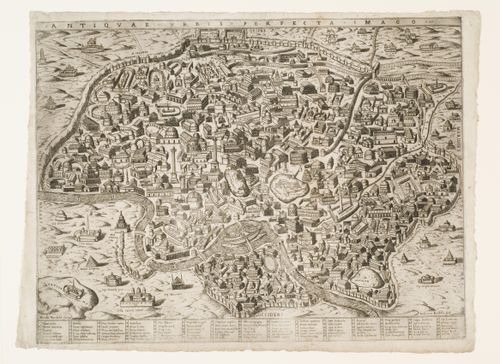 A reconstruction of ancient Rome, Italy