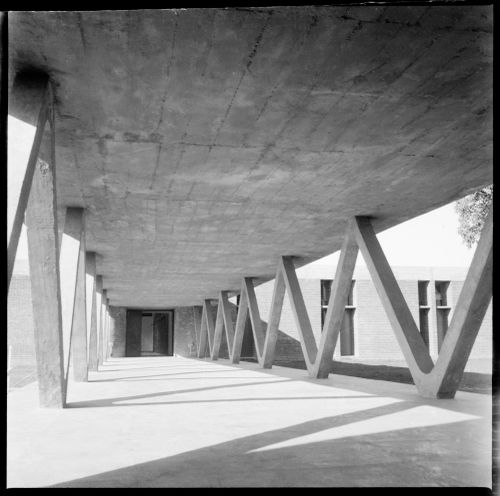 Negative of Janj Ghar, Chandigarh, India