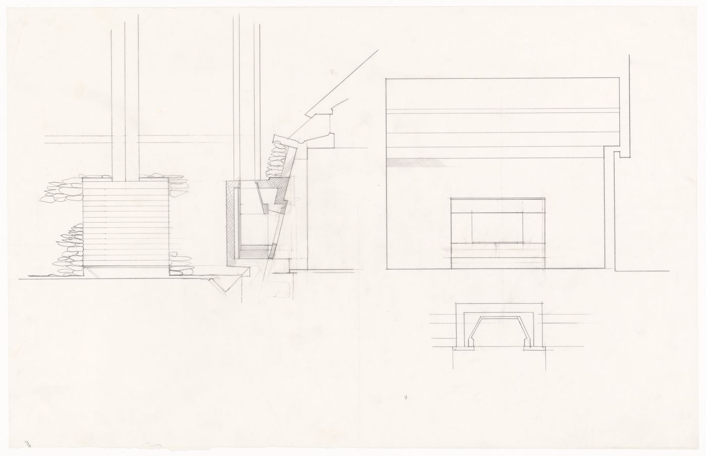Sections and details for Casa Tabanelli, Stintino, Italy