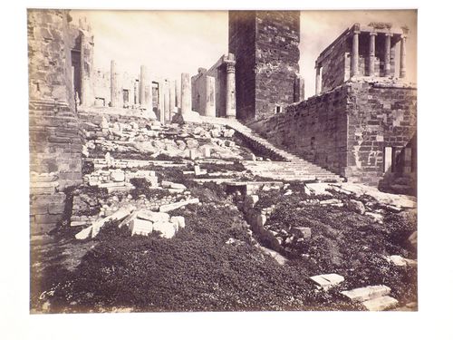 View of the Propylaea, Temple of Victory, Athens, Greece