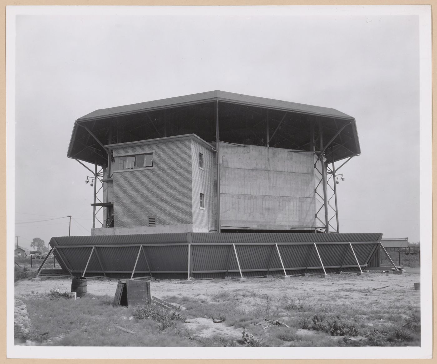 View of the Helicopter Rotor Test Building, Nash-Kelvinator Corporation, Detroit, Michigan