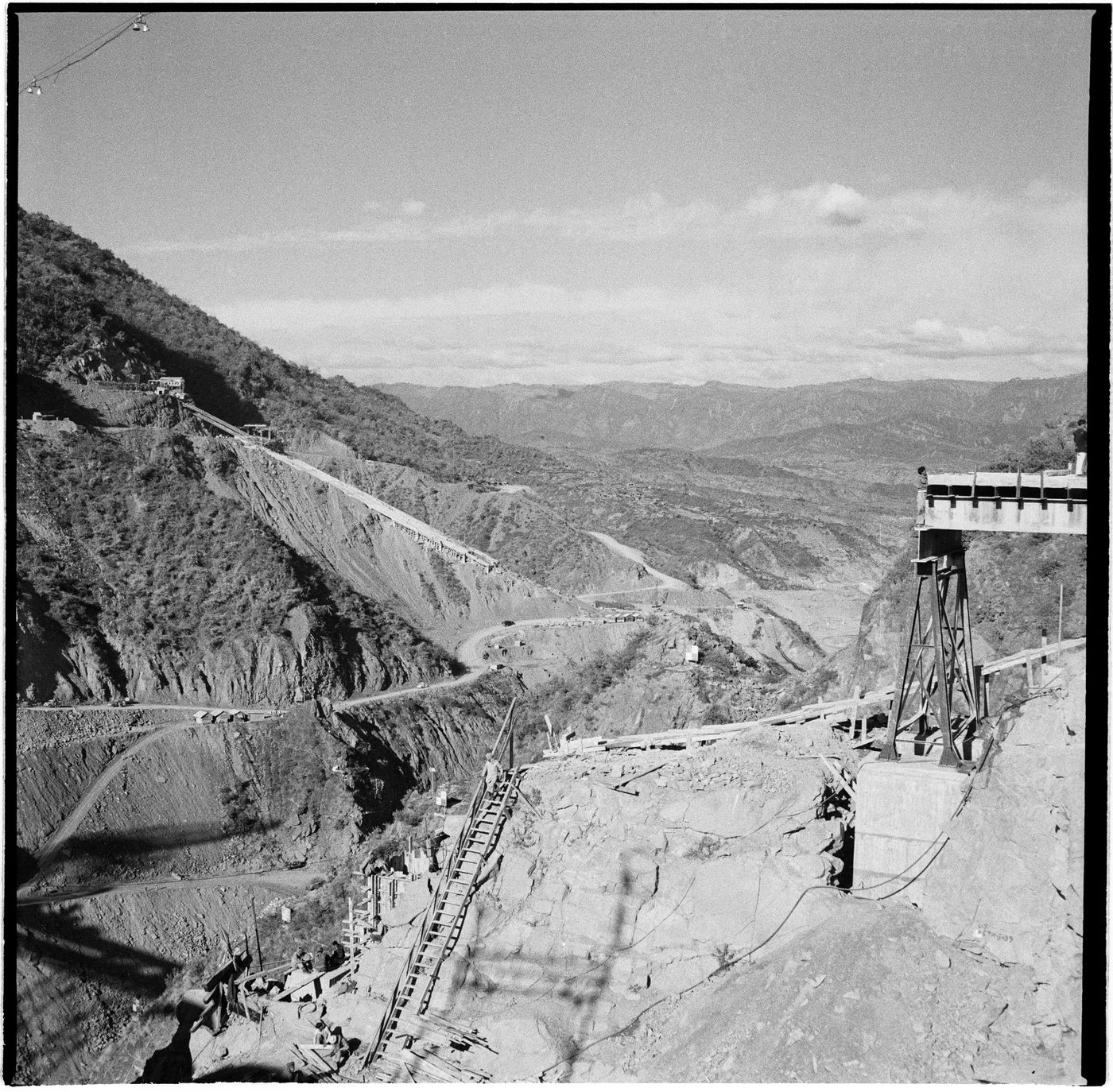 Bhakra Dam under construction near Talwara, India