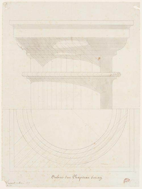 Shadows Cast by a Tuscan Capital