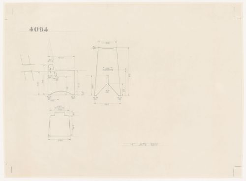 Details for an unidentified chair design