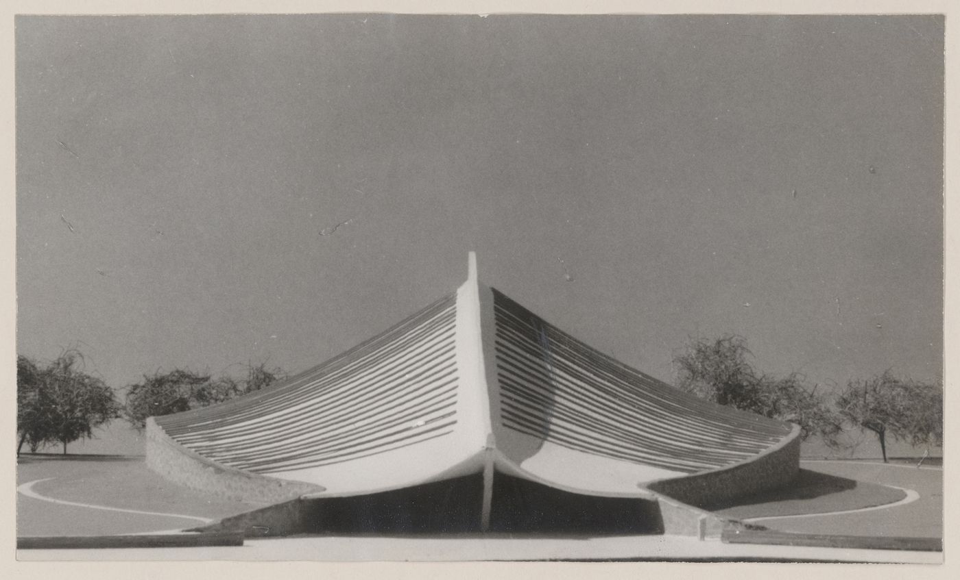 View of model for David S. Ingalls Hockey Rink, New Haven, Connecticut, United States
