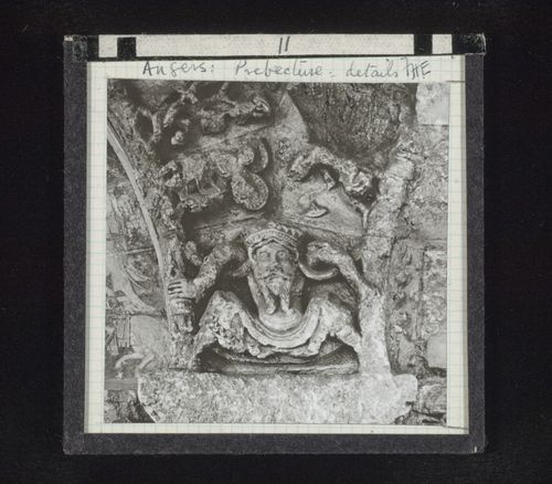 View of relief sculpture in prefecture, Angers, France