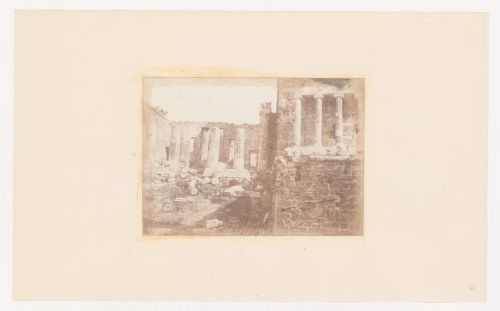 The Propylaea and the Temple of "The Wingless Victory"-  western front
