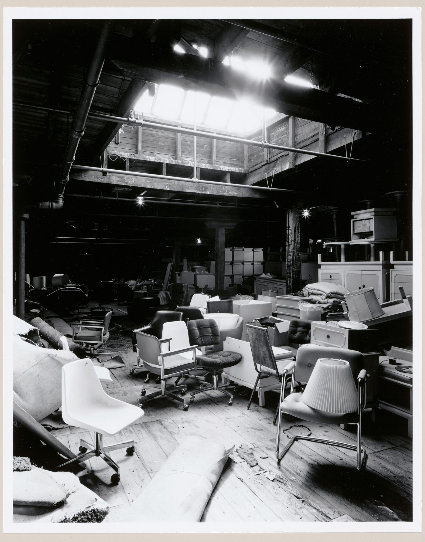 Interior view of a storage area on the fourth floor of Smith Street