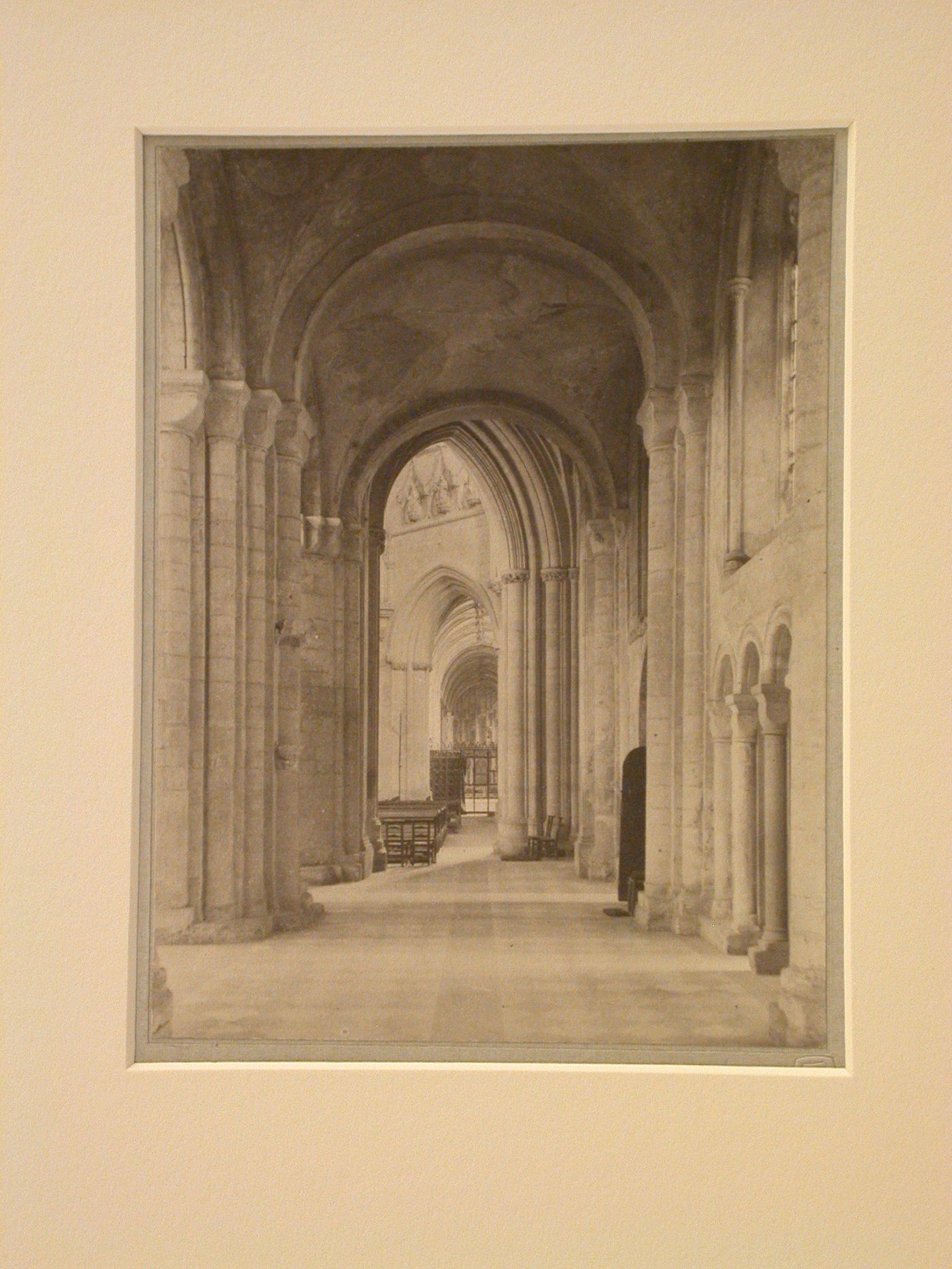 View of nave aisle, Ely Cathedral, Ely, England