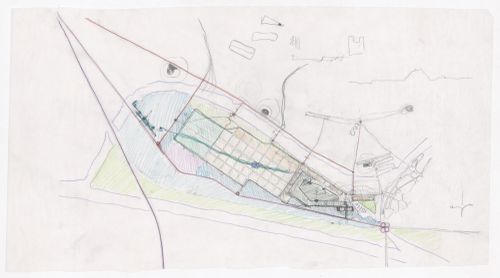 Sketch plan for Plano Geral da Expo '92, Seville, Spain