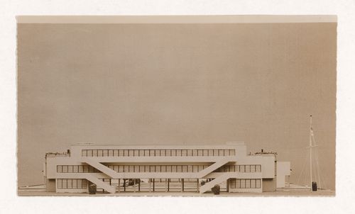 View of a model for a project for La Lainière de Roubaix's worker's houses