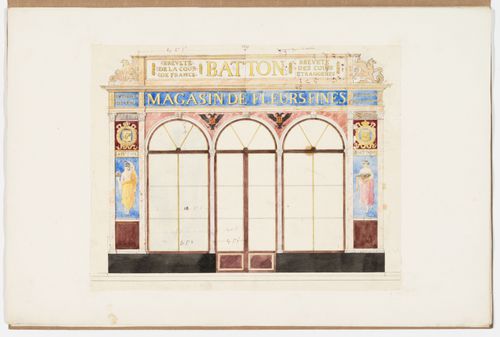 Front elevation for Batton Magasin de Fleurs Fines, Paris ?