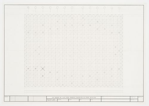 Ceiling plan, Galaxy Toyama Gymnasium, Imizu, Toyama, Japan