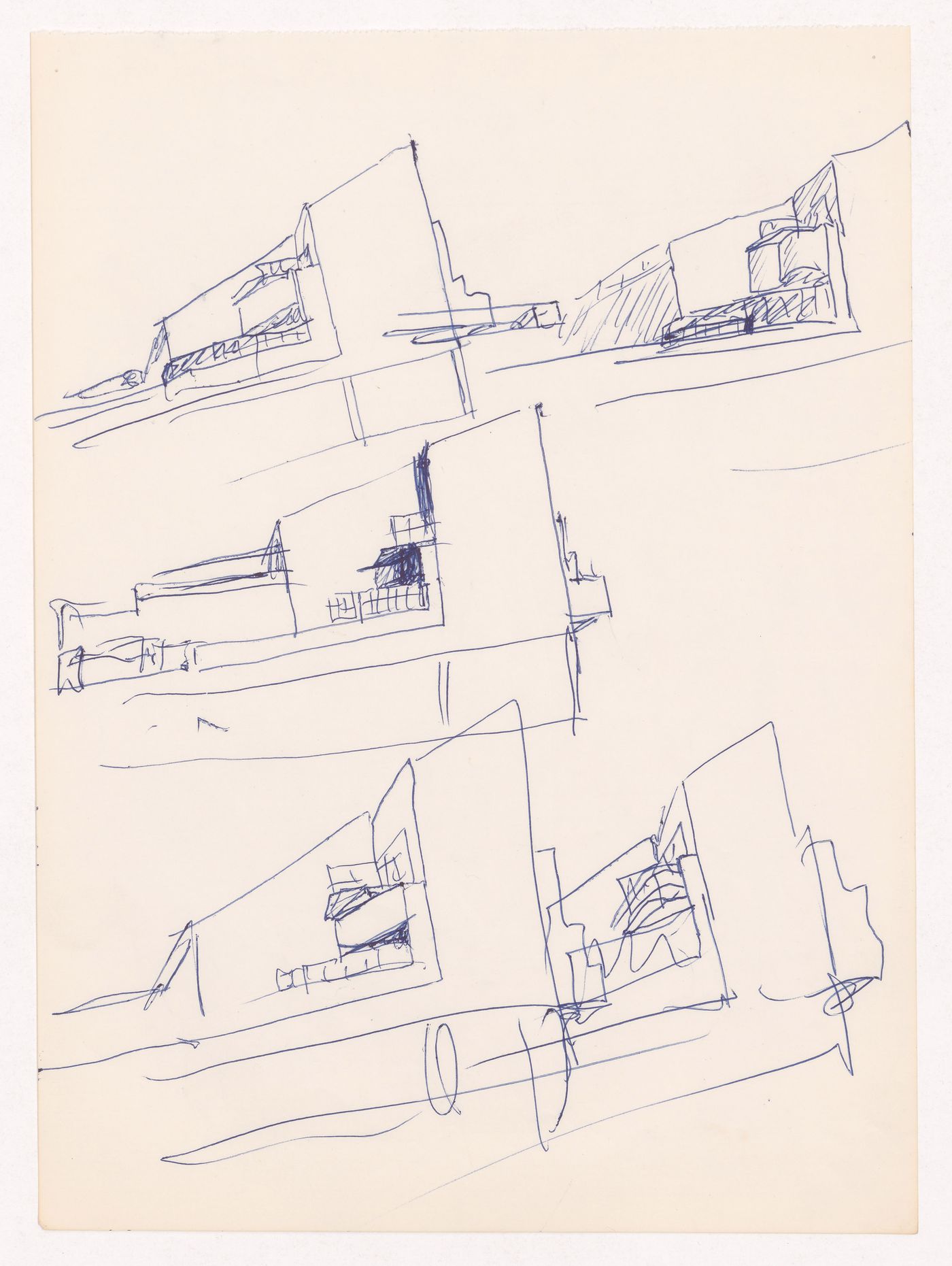 Sketch perpsectives for Conjunto Habitacional em Caxinas, Vila Cova - Vila do Conde, Portugal