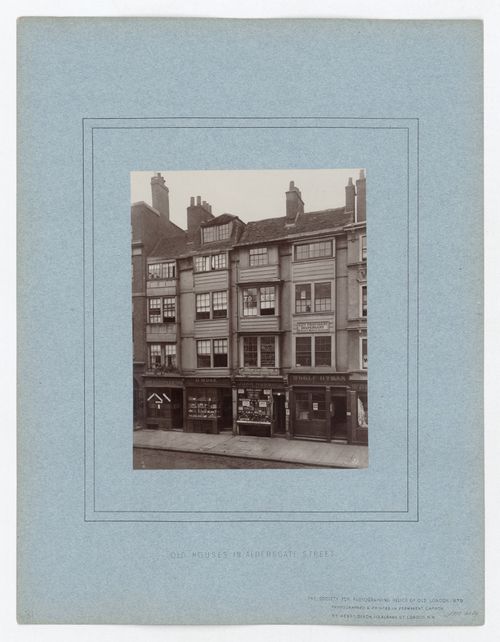 Old houses in Aldersgate Street