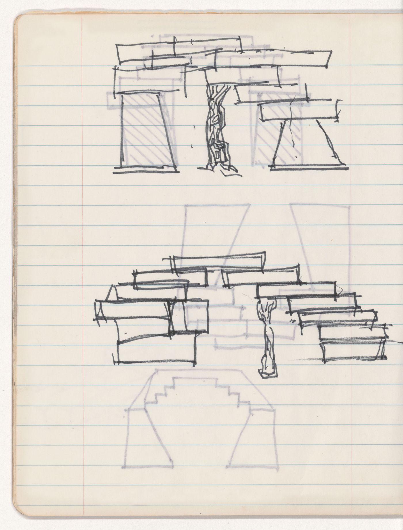 Sketches for Paint & garbage cathederal [sic]