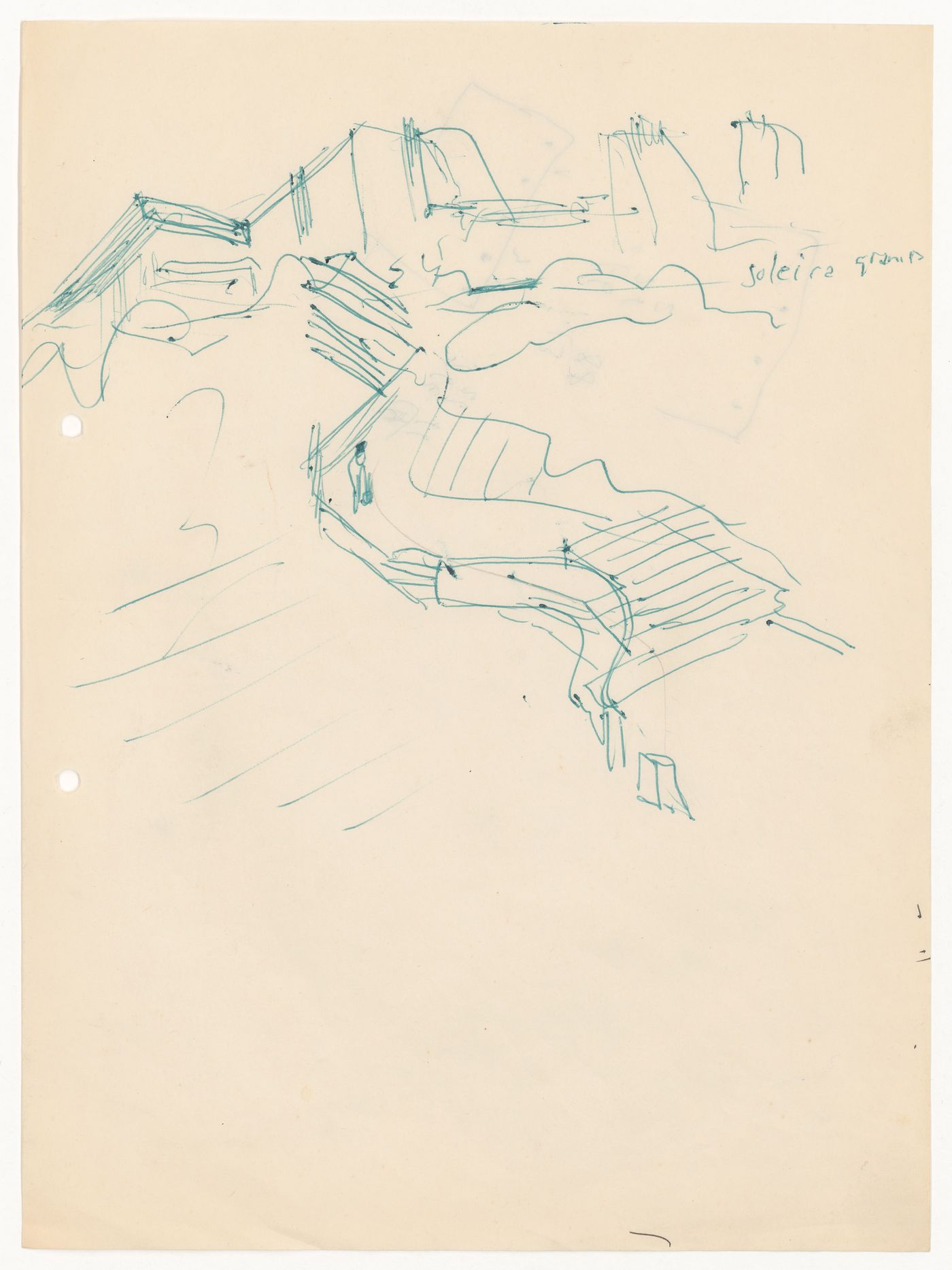 Sketch for Casa de chá, Restaurante da Boa Nova, Leça da Palmeira