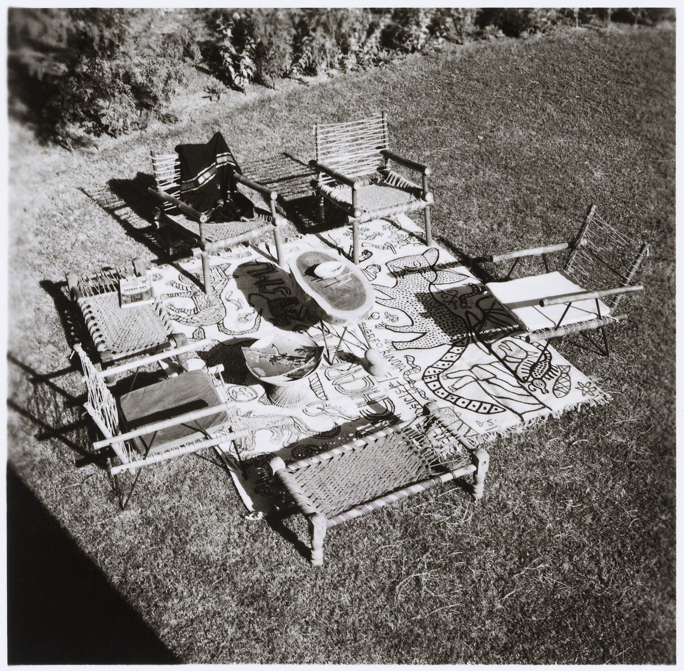 Furniture designed by Pierre Jeanneret in Chandigarh, India