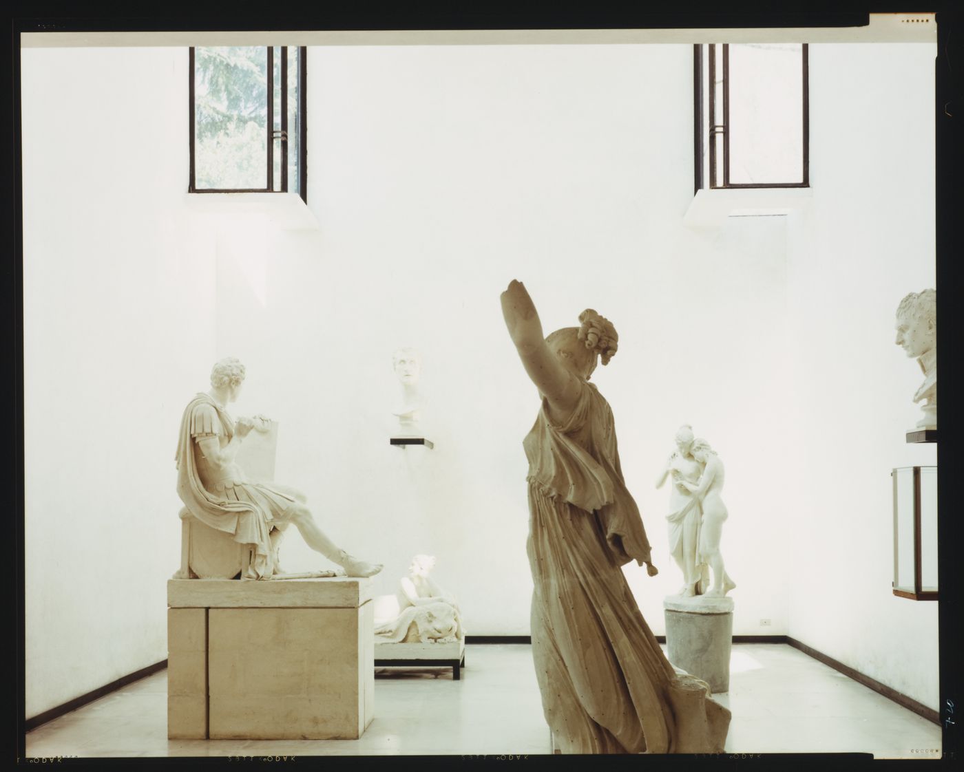 Interior view of the Plaster Cast Gallery showing casts, Museo canoviano, Possagno, Italy