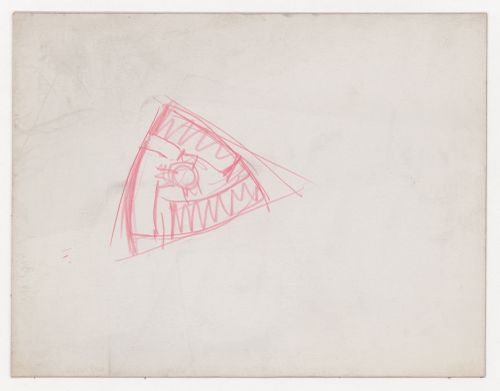 Sketch plan of the 1928-1929 design for an office building on the Friedrichstrasse, Berlin
