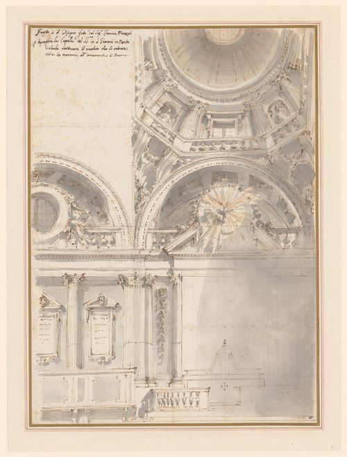 Design for the decoration of a chapel in San Giovanni in Monte, Bologna