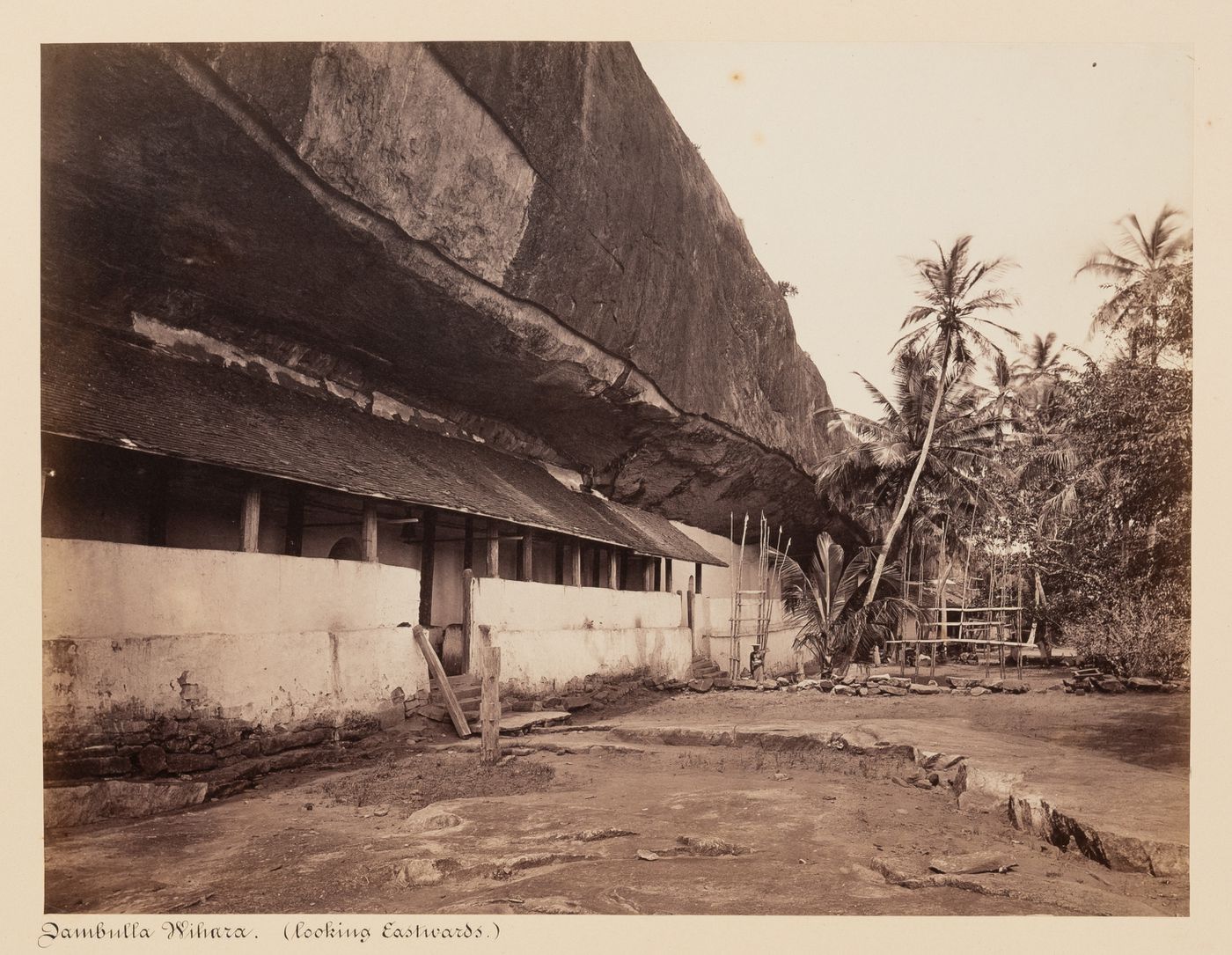View of the Cave Temple, Dambulla, Ceylon (now Sri Lanka)